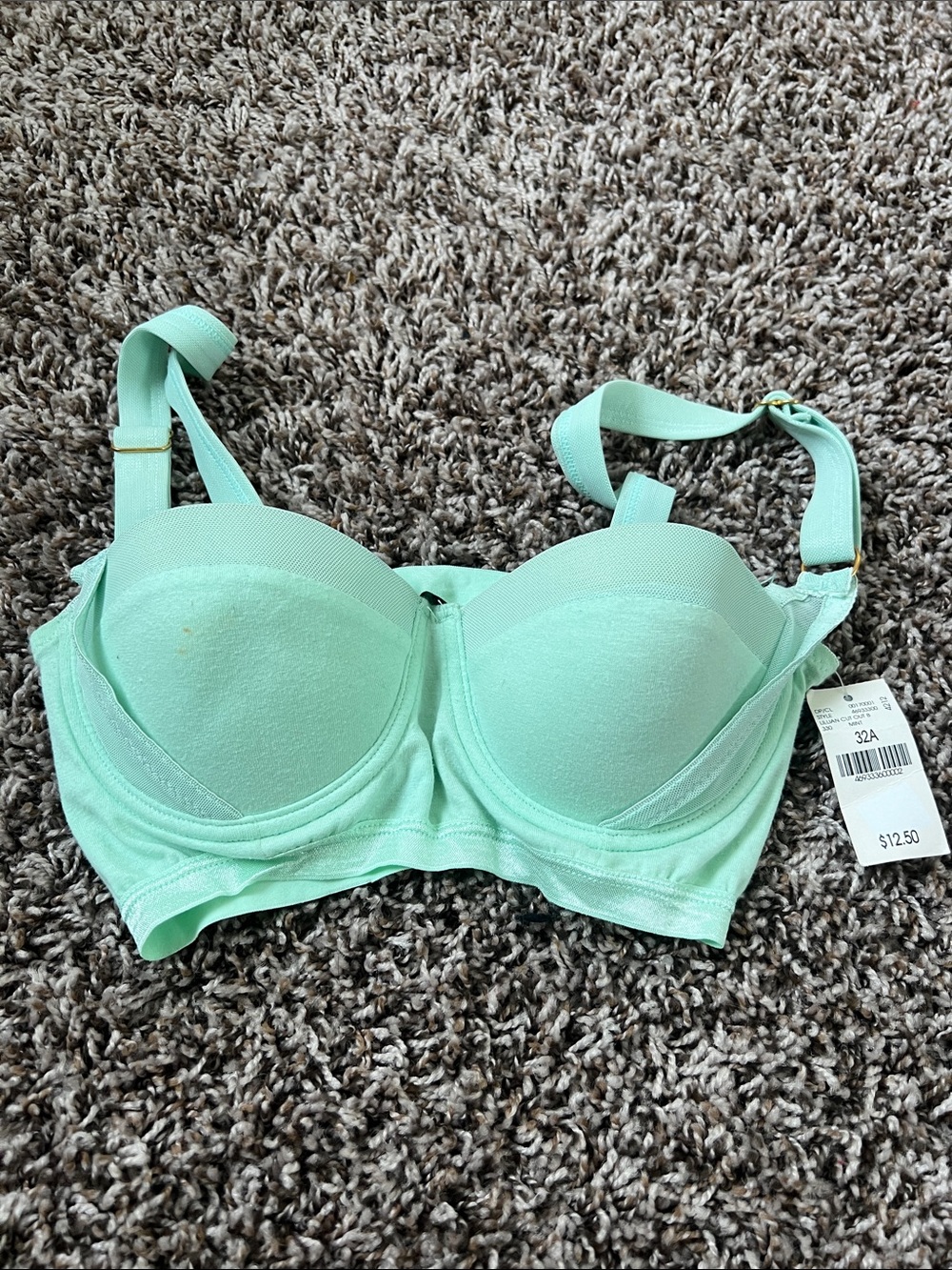 Mint Green Padded Underwire Bra - Women Intimates